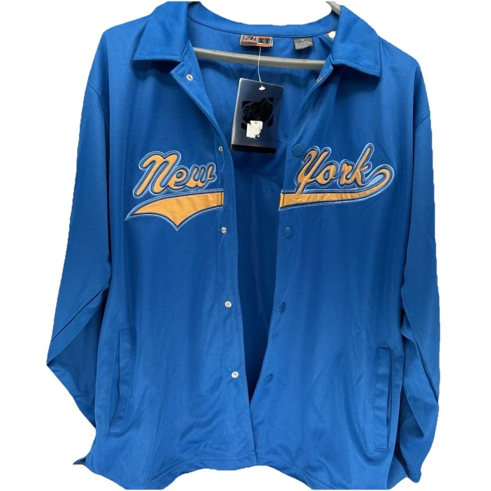 SCX Extreme Athletics Mens M Vibrant Blue Jacket New York Activewear